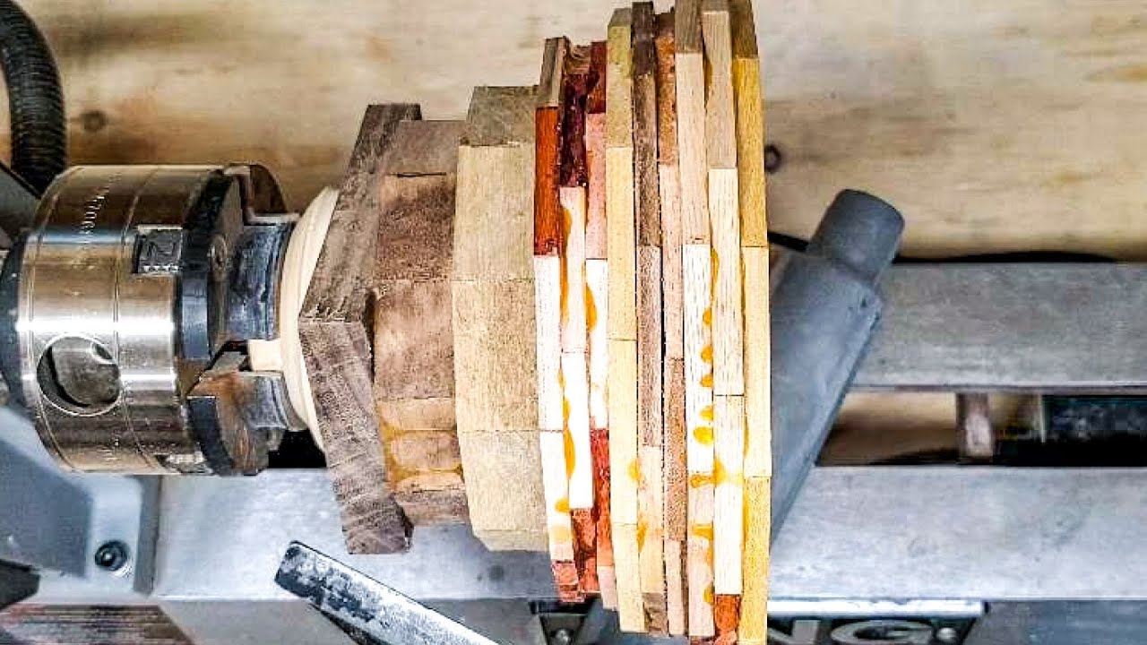 Wood turning - (segmented bowl)