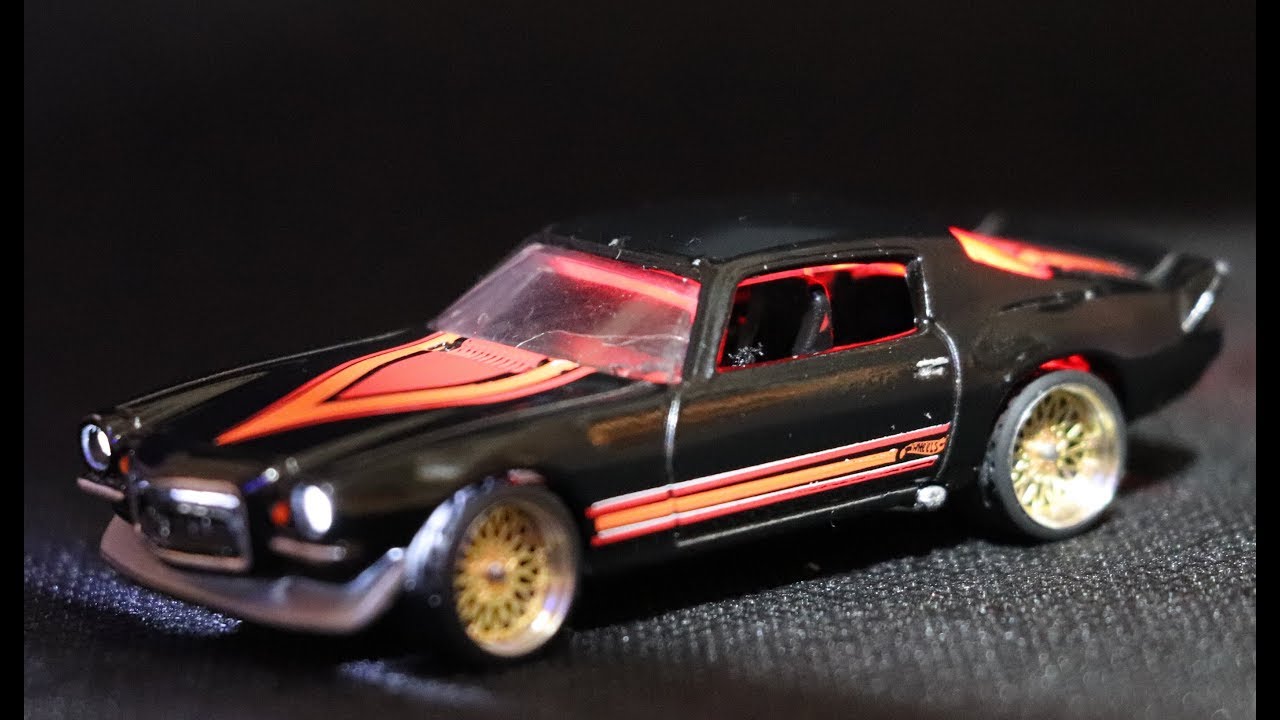 Hot Wheels Custom LED Lights Mainline Z28 Camaro Custom