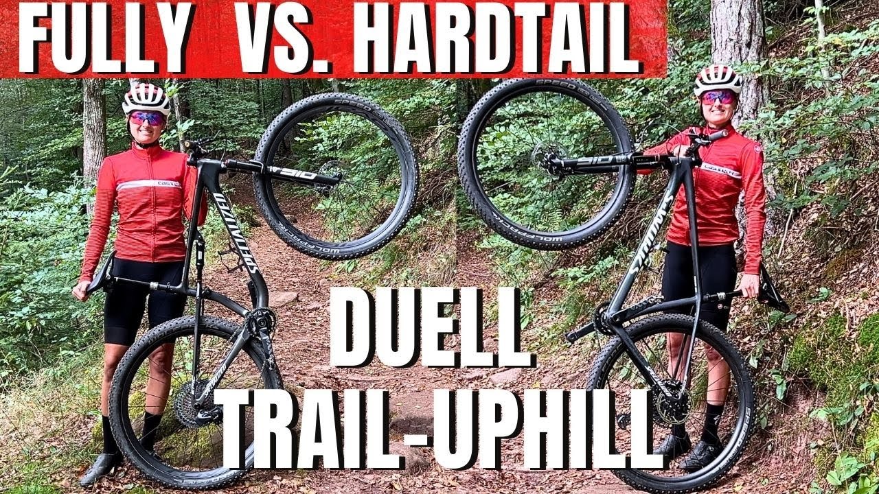 Fully vs. Hardtail: Trailuphill - wer ist schneller? #mountainbike #radsport #fully #hardtailmtb