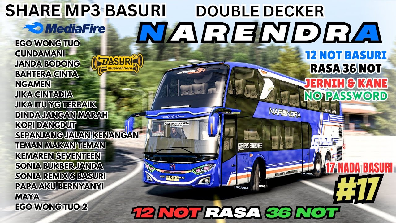 BASURI VIRAL KETUA ❗ SHARE BASURI 😎 NARENDRA DOUBLE DECKER 12 NOT RASA 36 NOT ❗ BASURI BUSSID 4.4.1