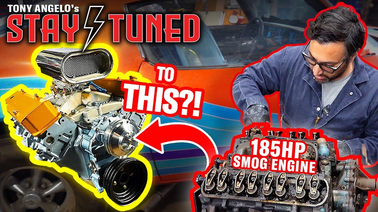 Building A Blown Pontiac Firebird Killer From A 185HP Smog Engine Assembly —Tony Angelo's Stay Tuned