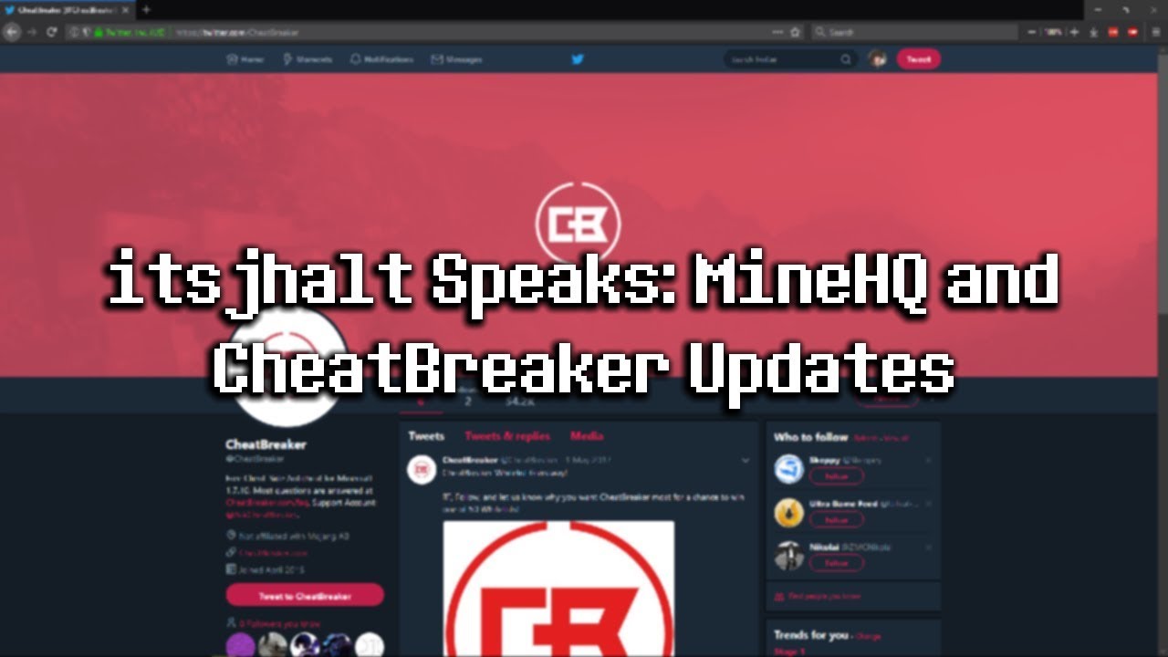 itsjhalt Speaks: MineHQ and CheatBreaker Updates