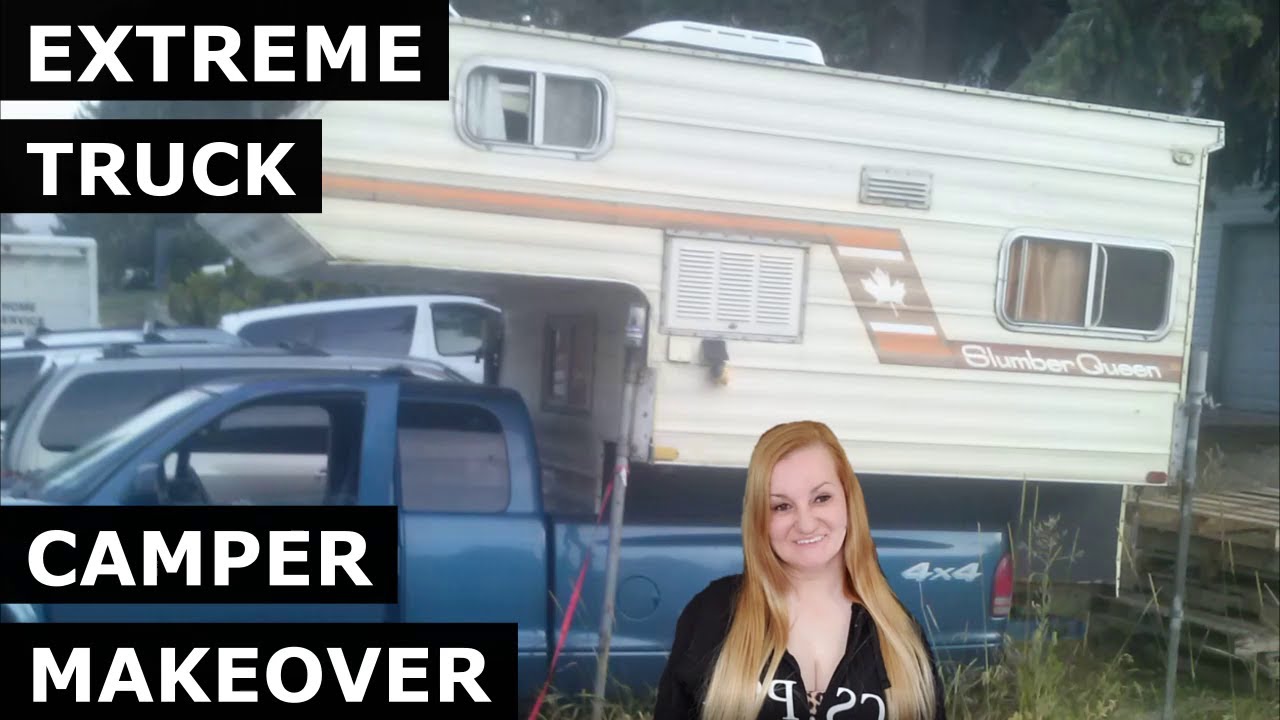 Extreme Truck Camper Makeover &Iota; Slumber Queen DIY Camper Renovation &Iota; RV Renovation Series &Iota; Day 1