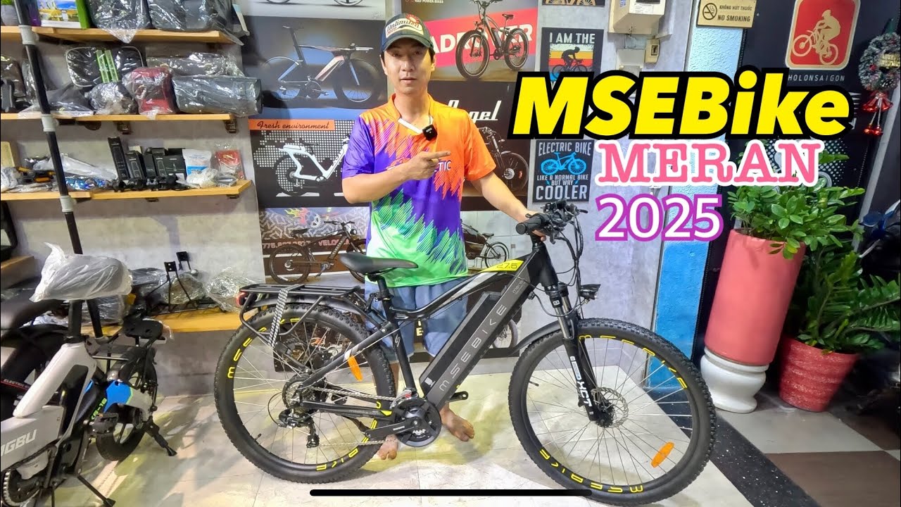 Khui Xe Đạp 2025 Điện Trợ Lực #MSEBike #MERAN 48v400w, Pin 13Ah Thương hiệu Châu Âu tin dùng