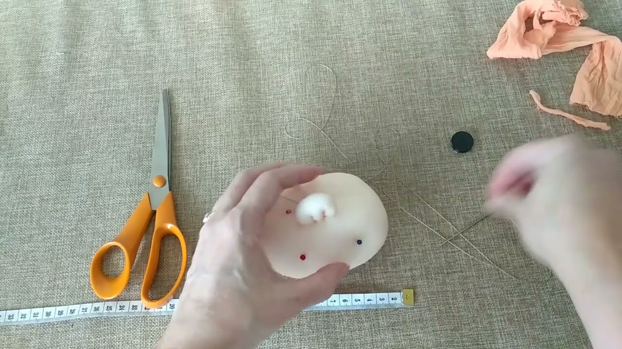 МК Мордочка из капрона.  часть первая.