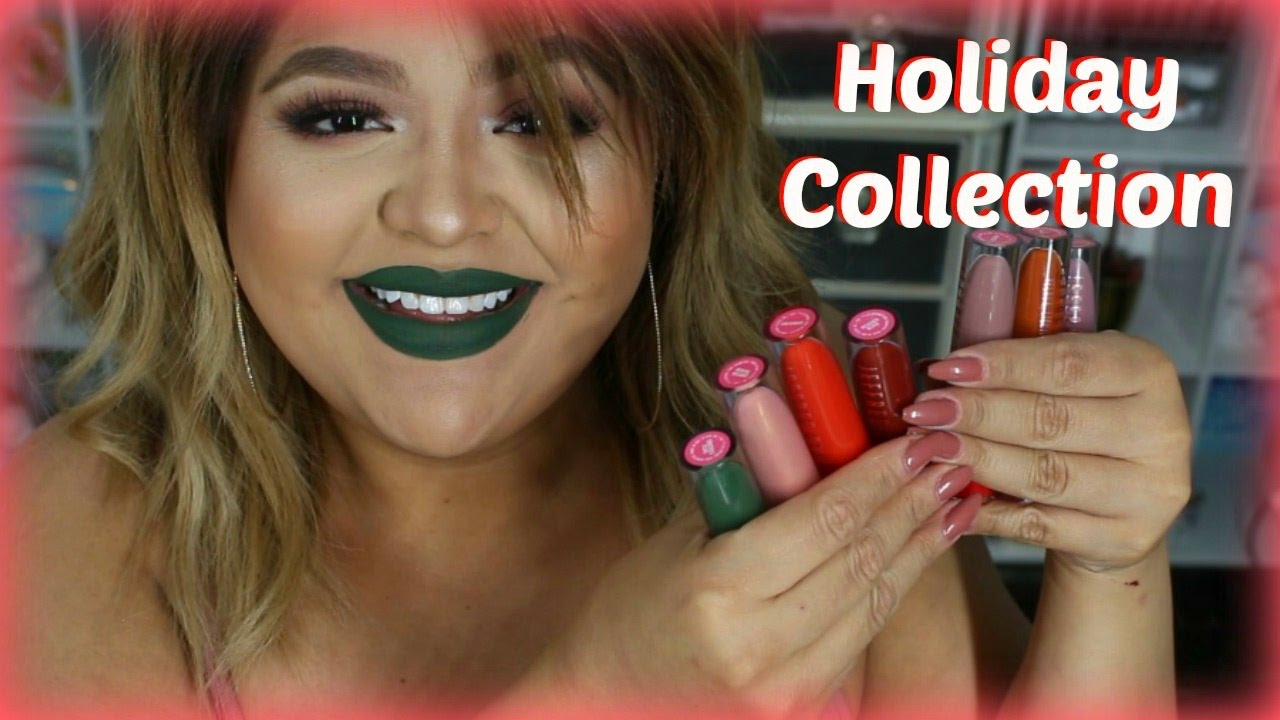Jeffree Star Holiday Velour Liquid Lipstick Bundle Swatch and Review 2016