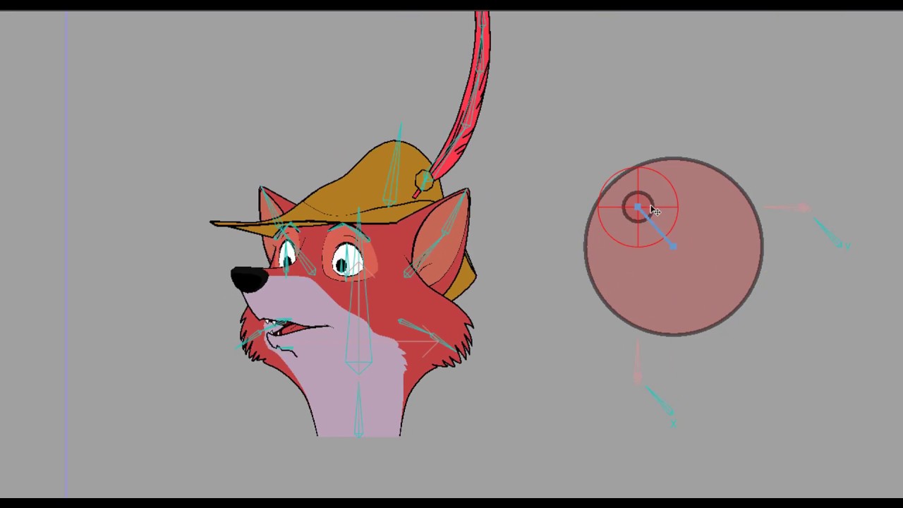 Robin hood Head turning   -  Moho pro 12 ( Anime Studio )