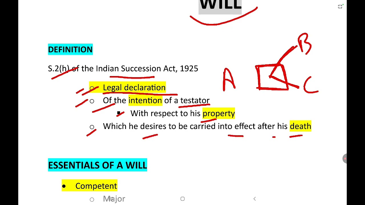 Will | Drafting of Pleading & Conveyancing