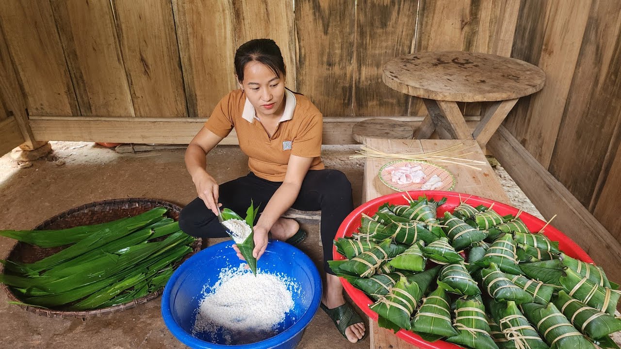 How to make traditional cakes to sell at the market | Lý Thị Viện
