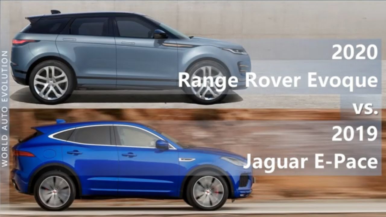 2020 Range Rover Evoque vs 2019 Jaguar E-Pace (technical comparison)