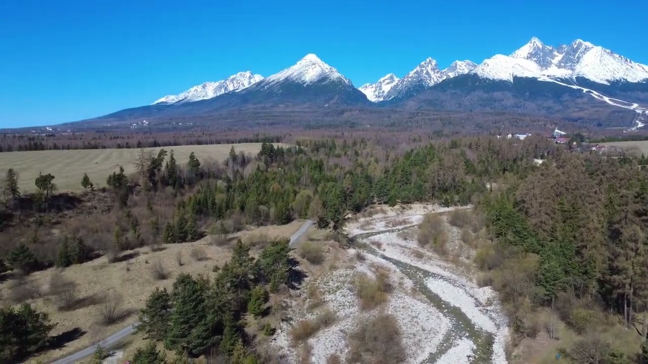 Vila Altwaldorf & Rekreacny dom aerial view, Oksos, High Tatras