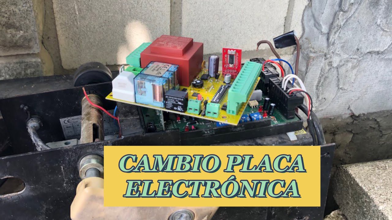 Cambio de PLACA ELECTRÓNICA para PUERTA AUTOMÁTICA CORREDERA