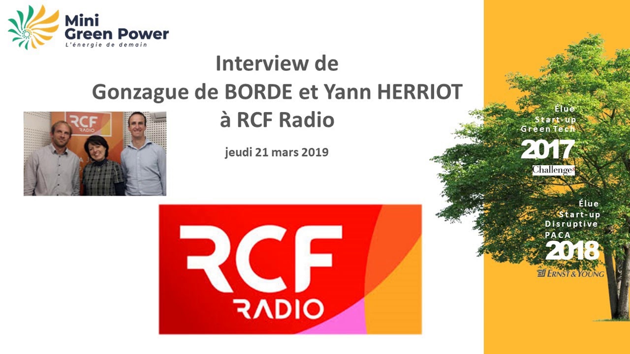 Interview RCF Radio - 21 mars 2019