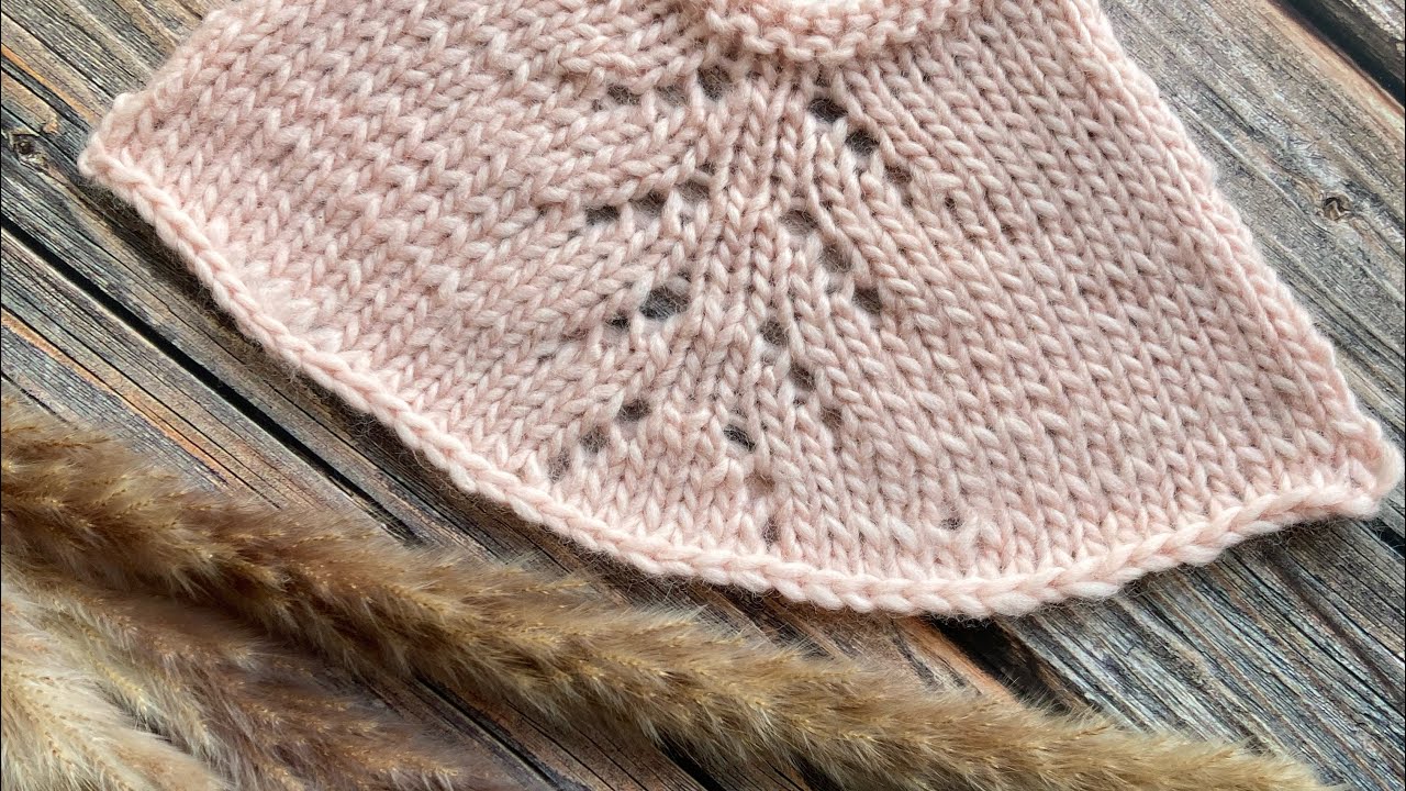 Schöne Raglanlinie mit Lochmuster stricken