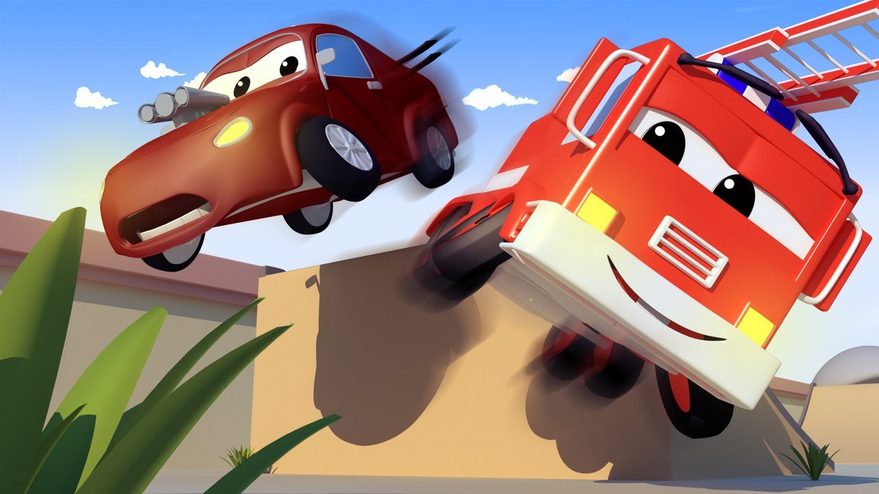 Autolinna beebid on Autode - Beebi Jerry TRIKK läheb NÄSSU - Autode ja Veokite multikas lastele 🚓 🚒