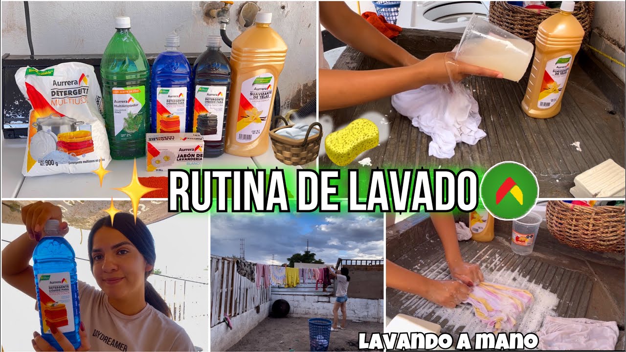 RUTINA🫧DE LAVADO🧺🧽CON JABÓN BODEGA AURRERA,Funciona?✨