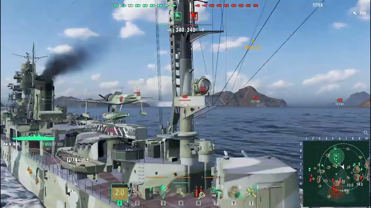3.5 矢矧 World of Warships 2026-03-05 ①