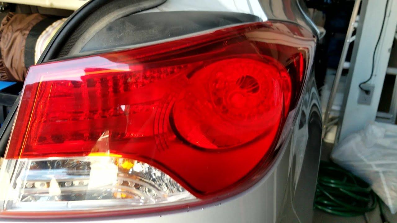 Car Rear Brake light bulb replacement Hyundai Elantra 2012