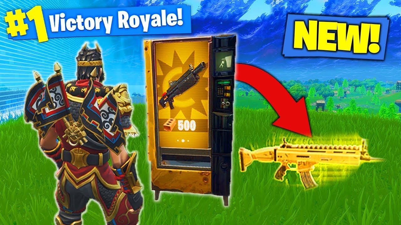 *NEW* LEGENDARY VENDING MACHINE GAMEPLAY In Fortnite Battle Royale!