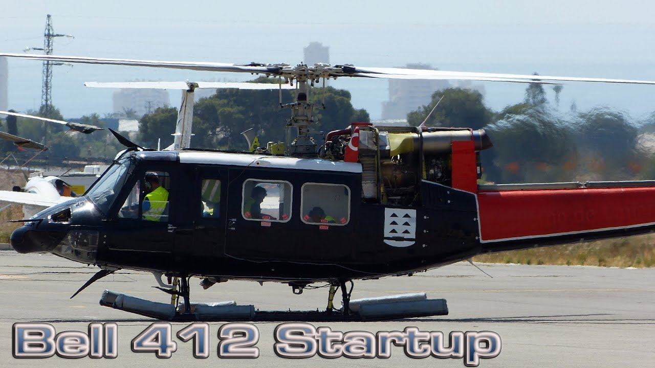 Bell 412 Startup and Engine Test [HD]