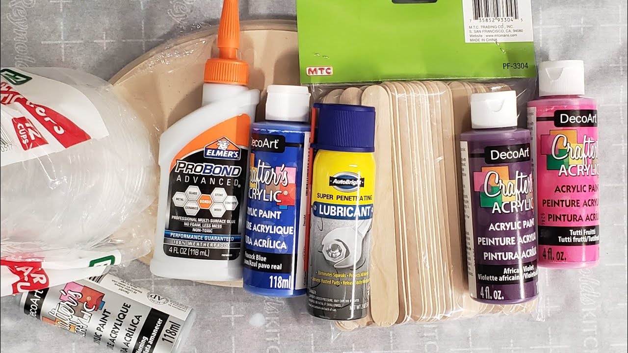 Acrylic Pouring on a BUDGET - Dollar Store DIY - Only $10!
