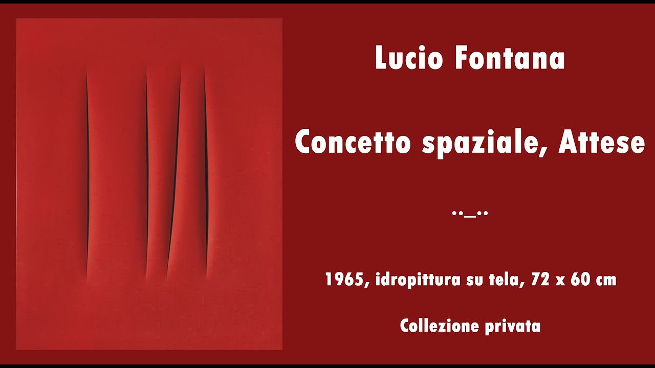 Concetto spaziale/Attese (Tagli), Lucio Fontana