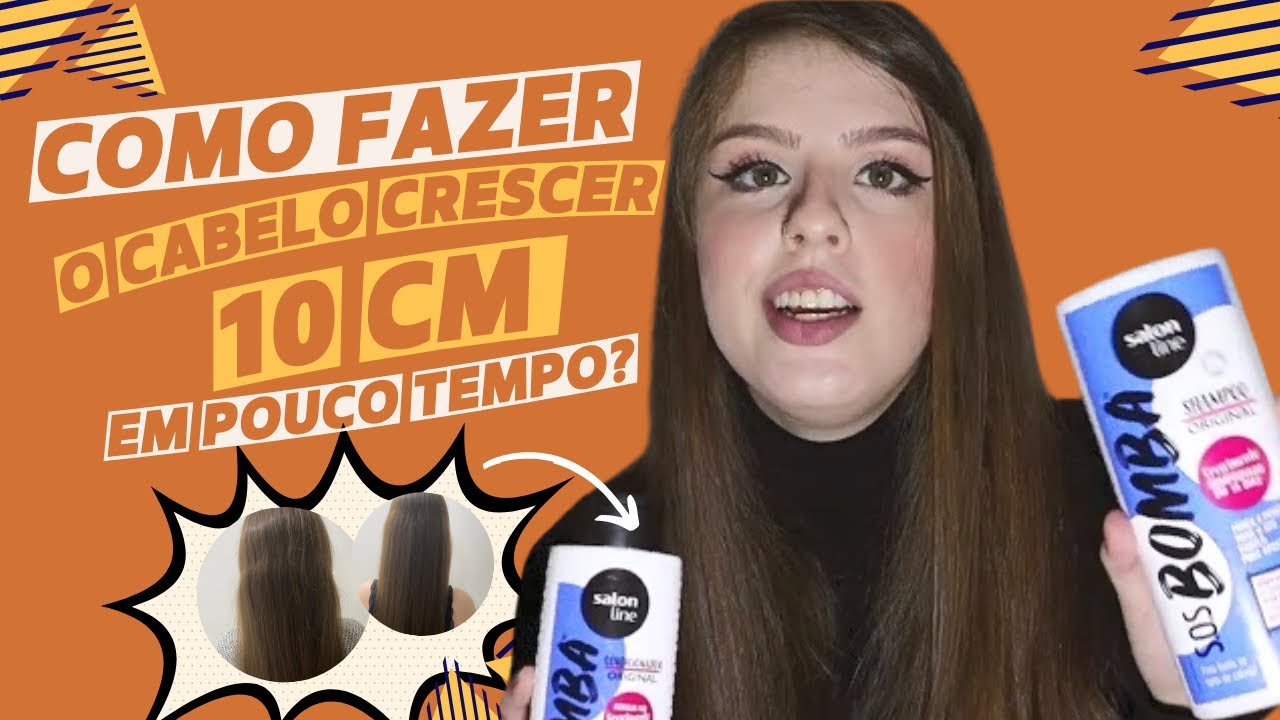 COMO FAZER O CABELO CRESCER 10 CM EM POUCO TEMPO RESENHA: SOS BOMBA CRESCIMENTO ORIGINAL SALON LINE
