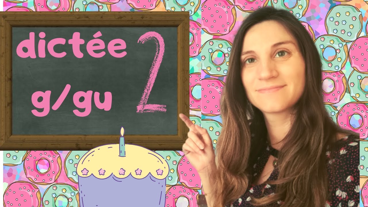 Dictée g/gu 2: CE1 à la maison