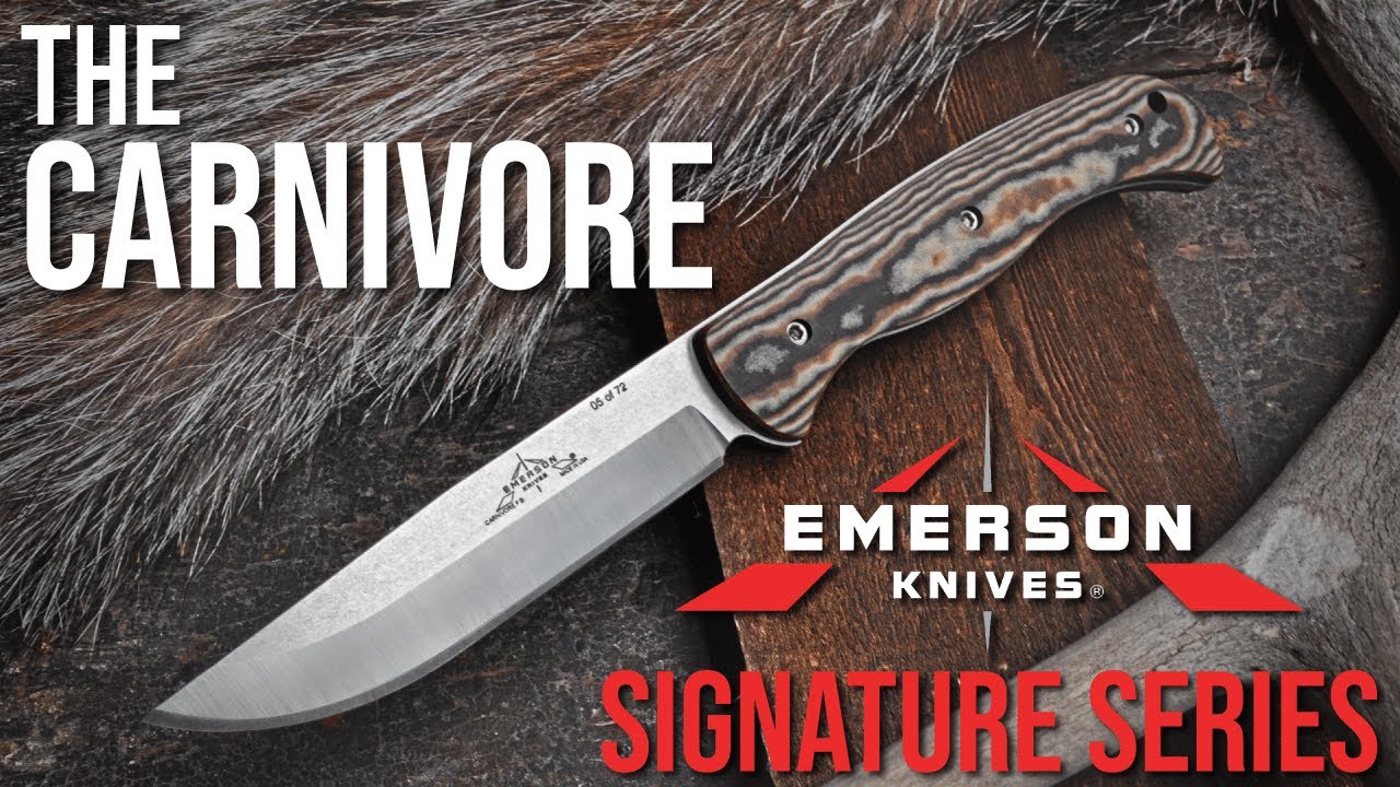 The Emerson Knives Signature Series  - Carnivore Fixed Blade Knife