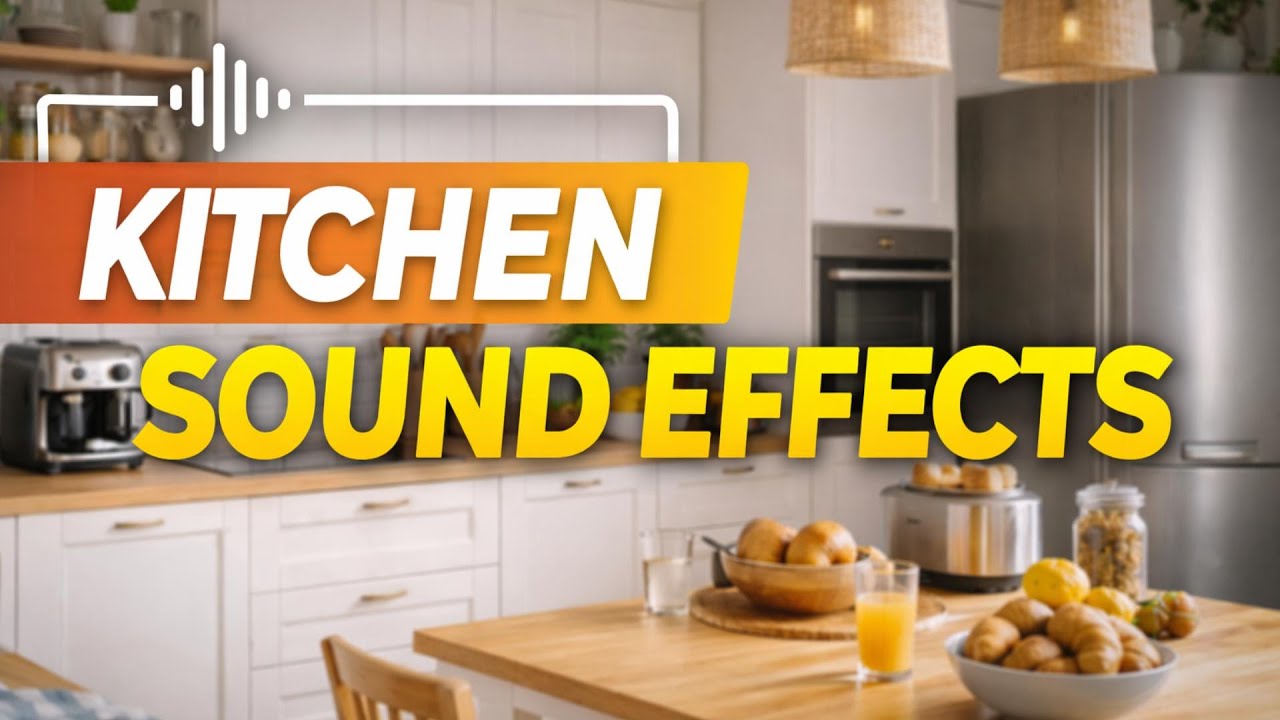 Kitchen sound effects – realistic kitchen ambience (5 min)