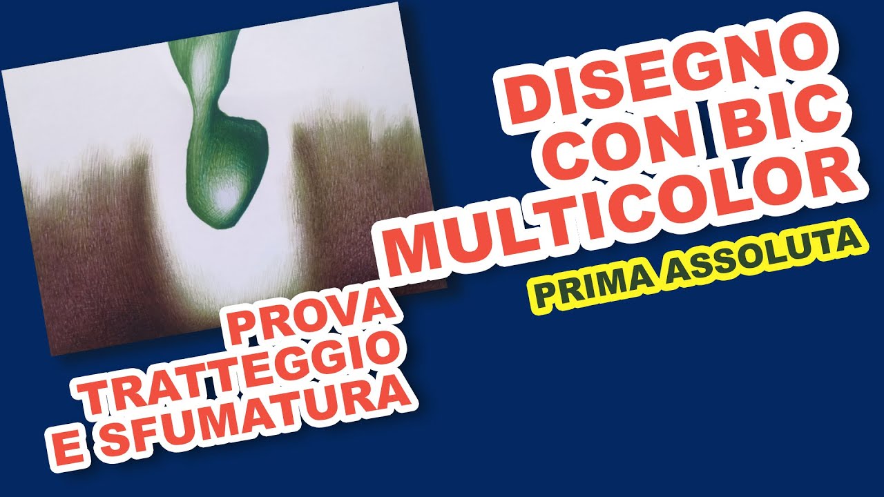 Tratteggio e sfumatura Disegno con penna BIC multicolor