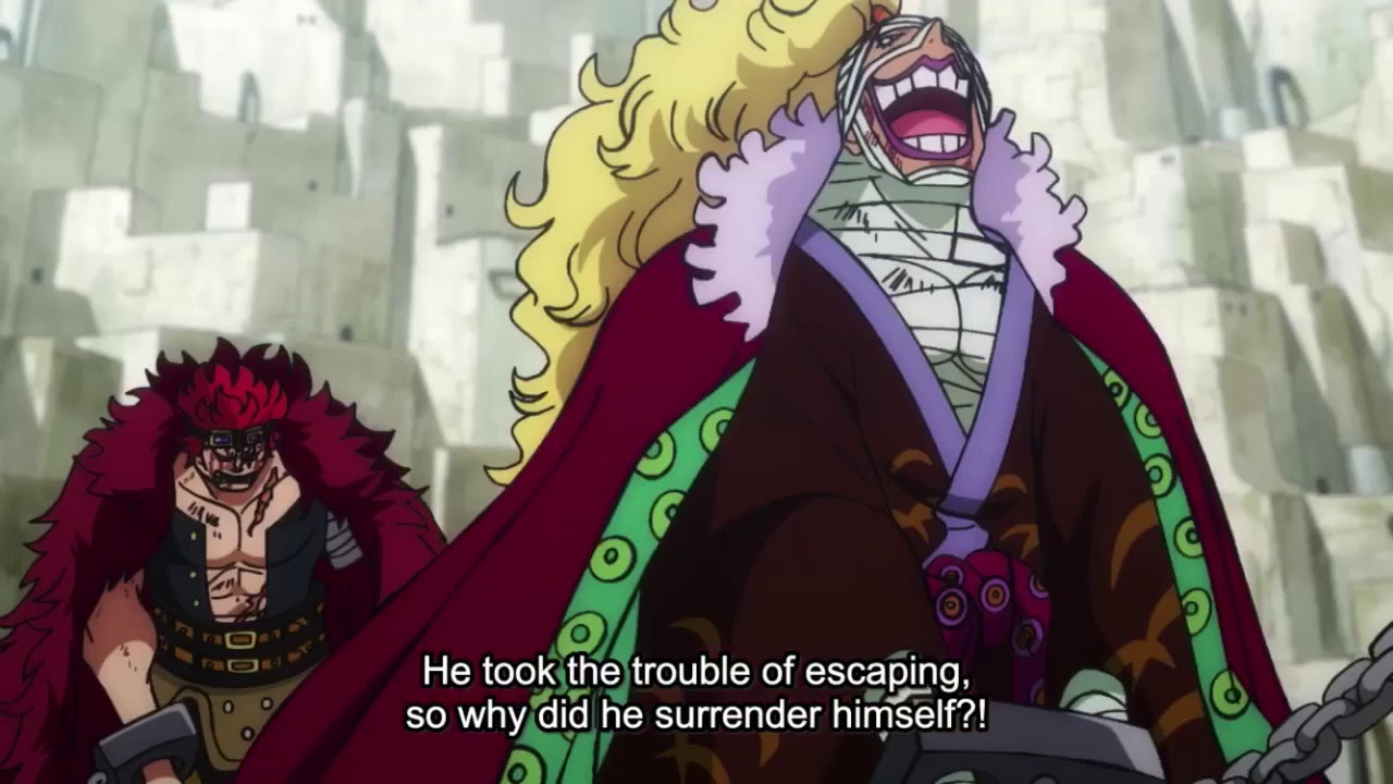 Captan Eustass Kid asks why killer is laughing | Luffy wants to continue sumo matches