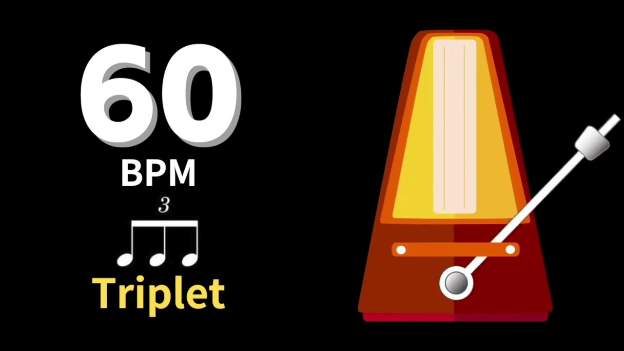 【メトロノーム】3連符 / Triplet / 60 BPM / Tempo 60 / テンポ 60 / Metronome / 練習用