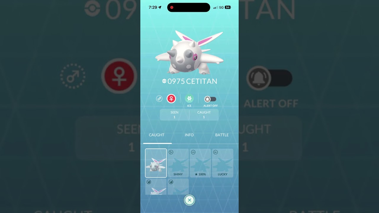 My Pokémon go account showcase