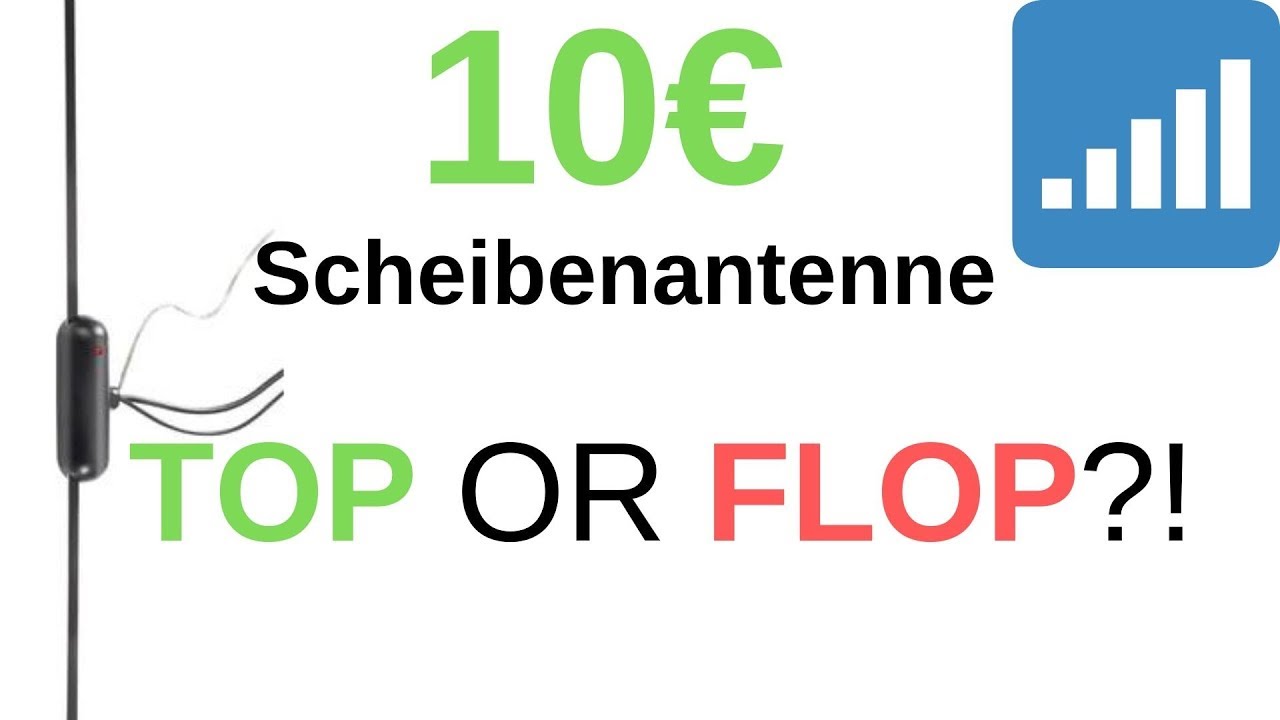 10 Euro Scheibenantennen Test
