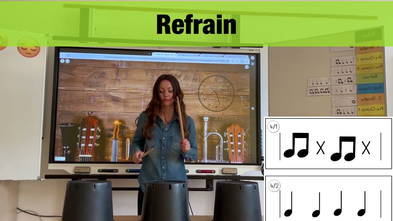 Trommeln im Musikunterricht  &bdquo;Can&lsquo;t stop the feeling&ldquo; (Idee: S. Thorm&auml;hlen)