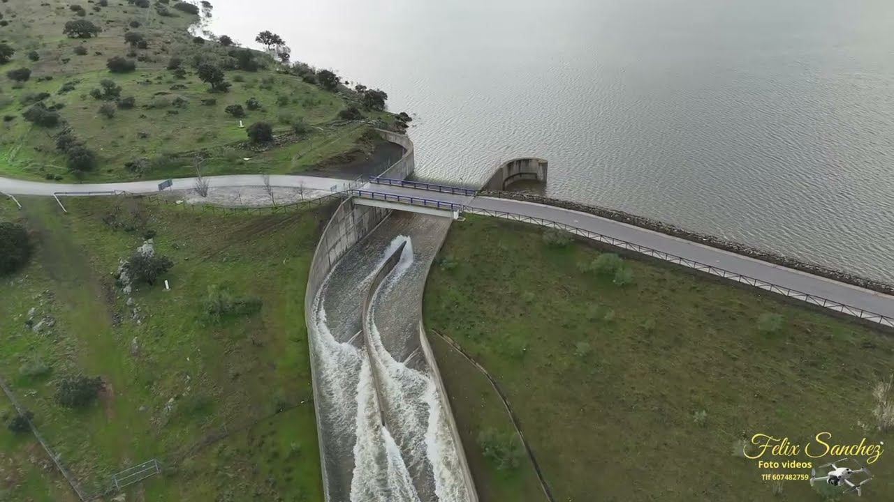 Pantano de Villalba tras las últimas lluvias