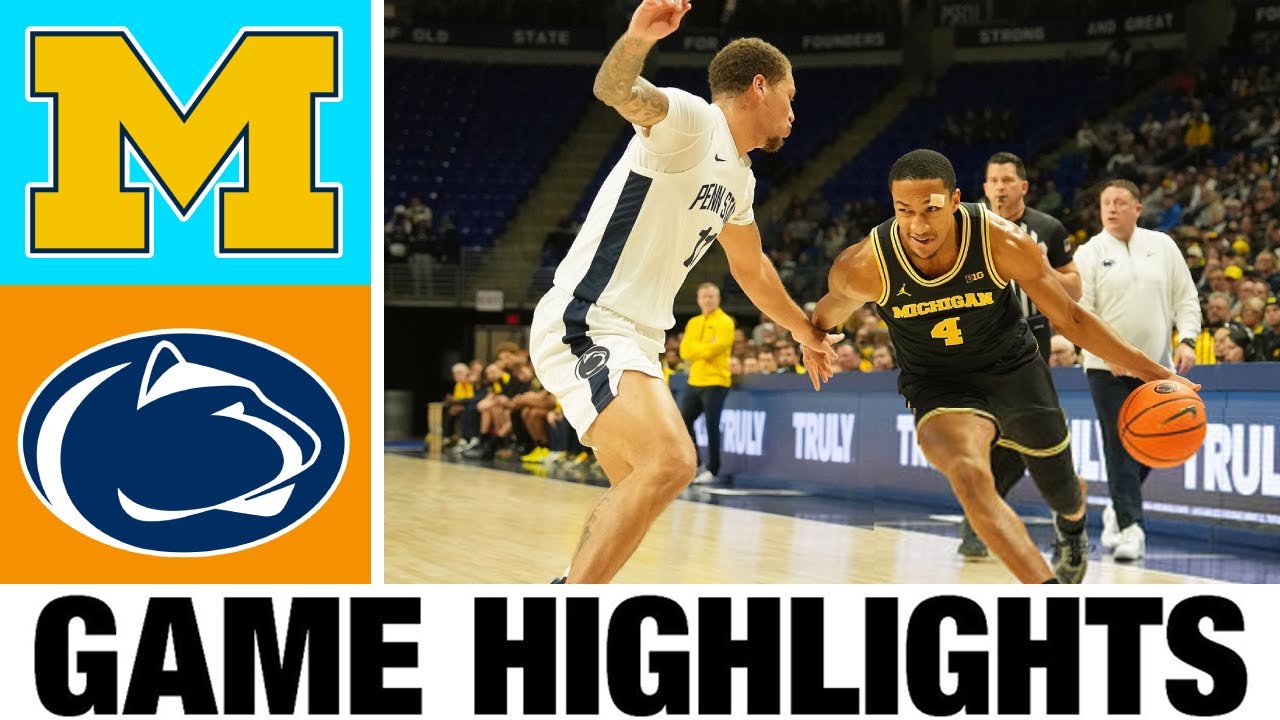 #2 Michigan vs Penn State Highlights | Men's Basketball | College Basketball 2025