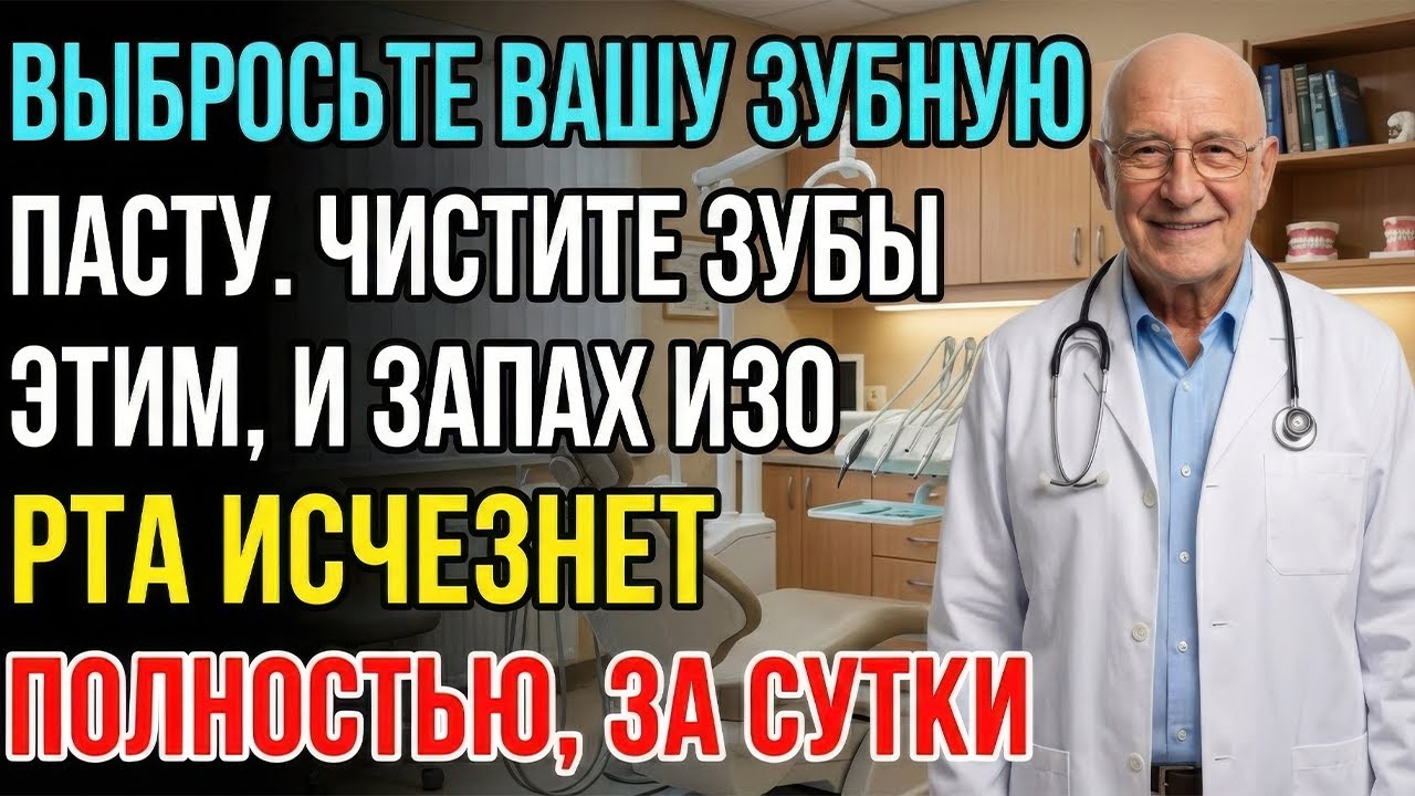 65-летний стоматолог признался: зубная паста не борется с неприятным запахом изо рта? Вот решение!