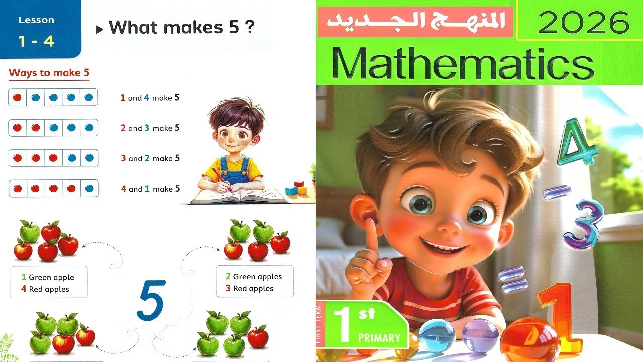 Primary 1\ Math 2026 - 1st term\Chapter 1\ Lesson 4\ What makes 5 ? ماث أولى إبتدائى - المنهج الجديد