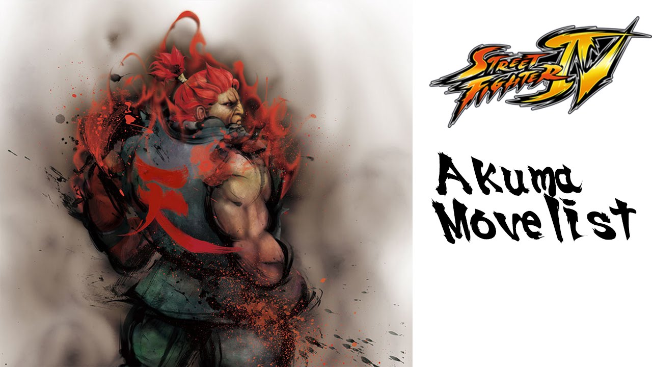 Street Fighter IV - Akuma Move List