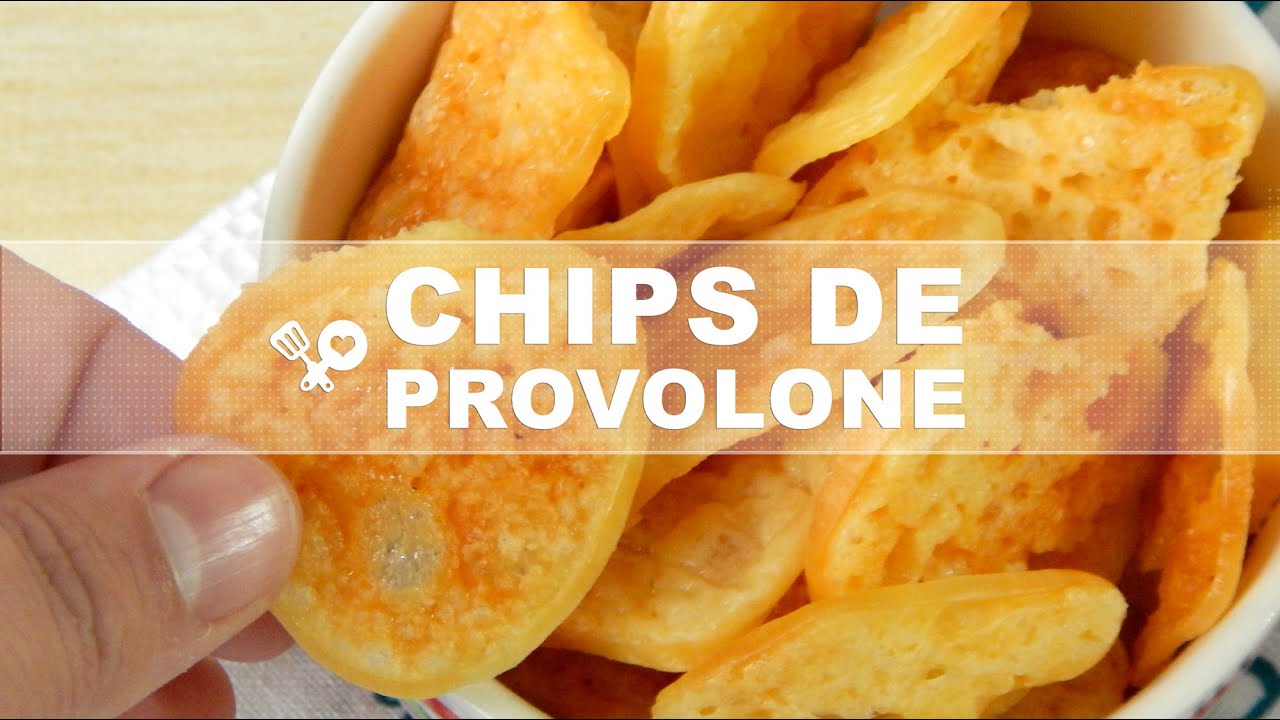 Chips de provolone - RECEITA SEM CARNE