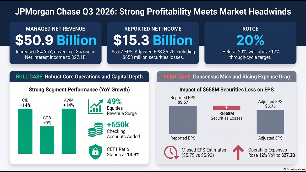 JPMorgan Chase Q3 2026: Why the Stock Rose Despite an Earnings Miss