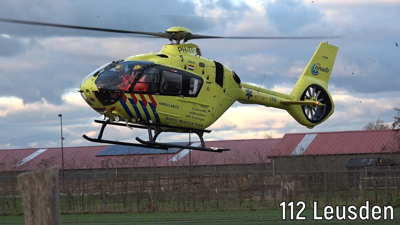 [Mooie landing!] Lifeliner 1 (PH-TTR) Landt in De Glind voor een medisch incident!