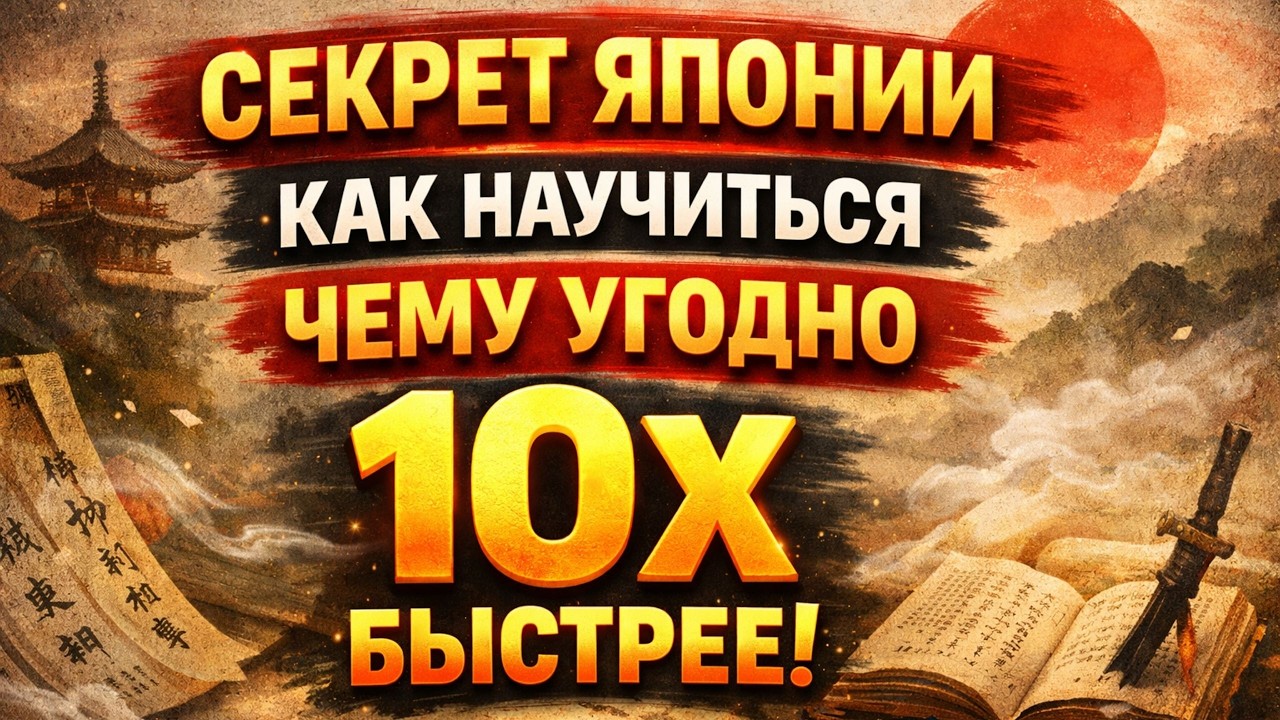 Древний японский секрет, как научиться чему угодно в 10 раз быстрее