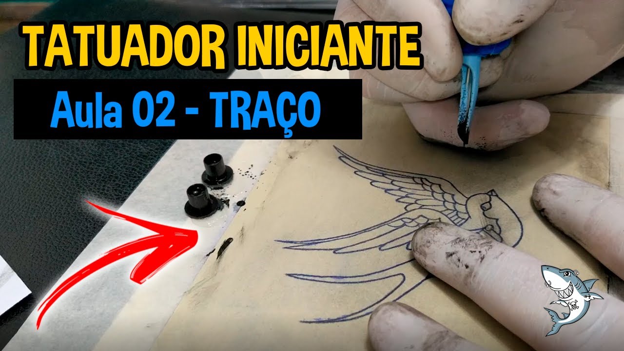 Curso básico de tatuagem grátis - Aula 02: Traço
