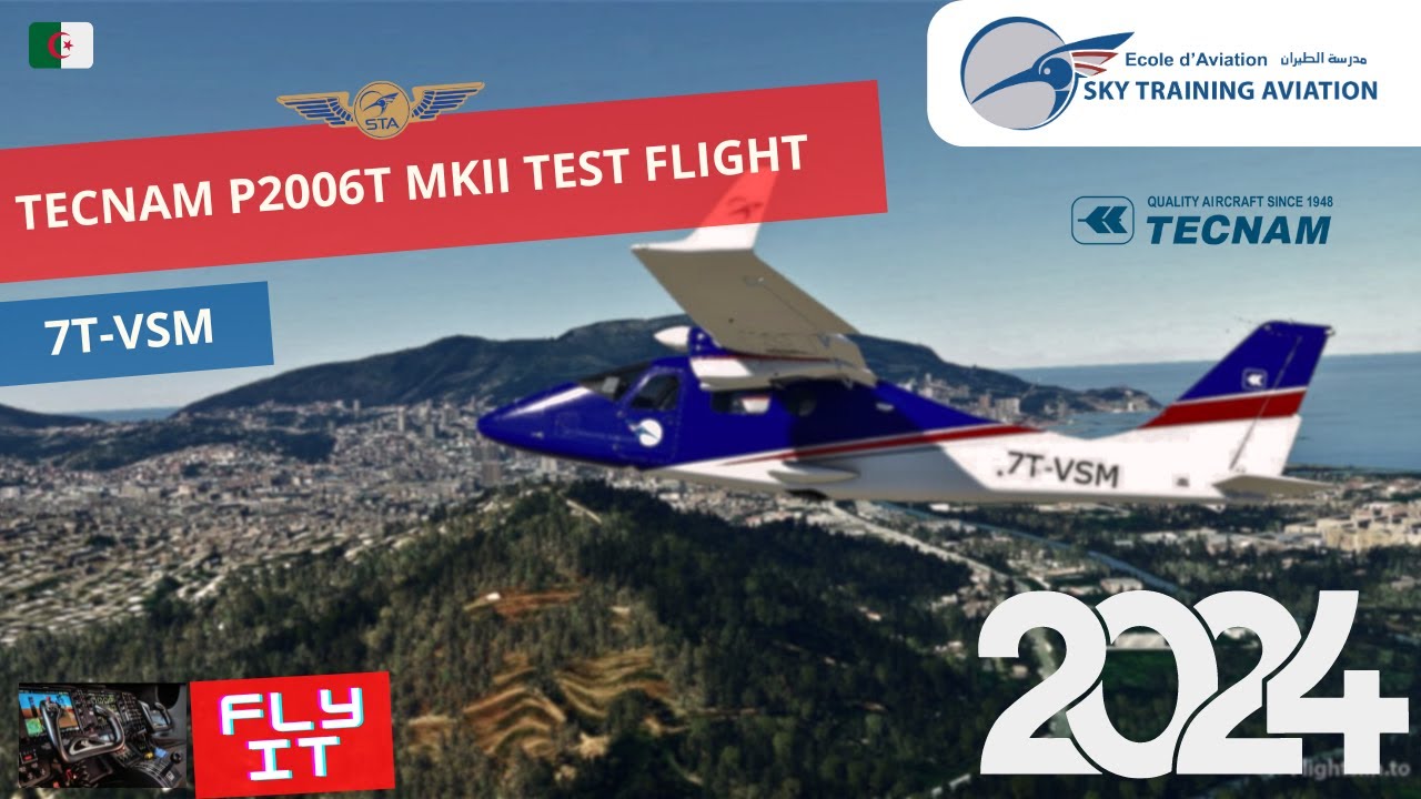 STA P2006TMKII 7T-VSM Test Flight
