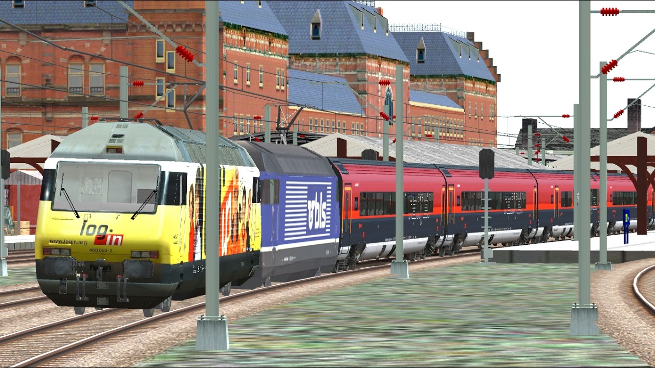 Open Rails BLS/ÖBB. Re 460 & 465 im Railjet-Einsatz.
