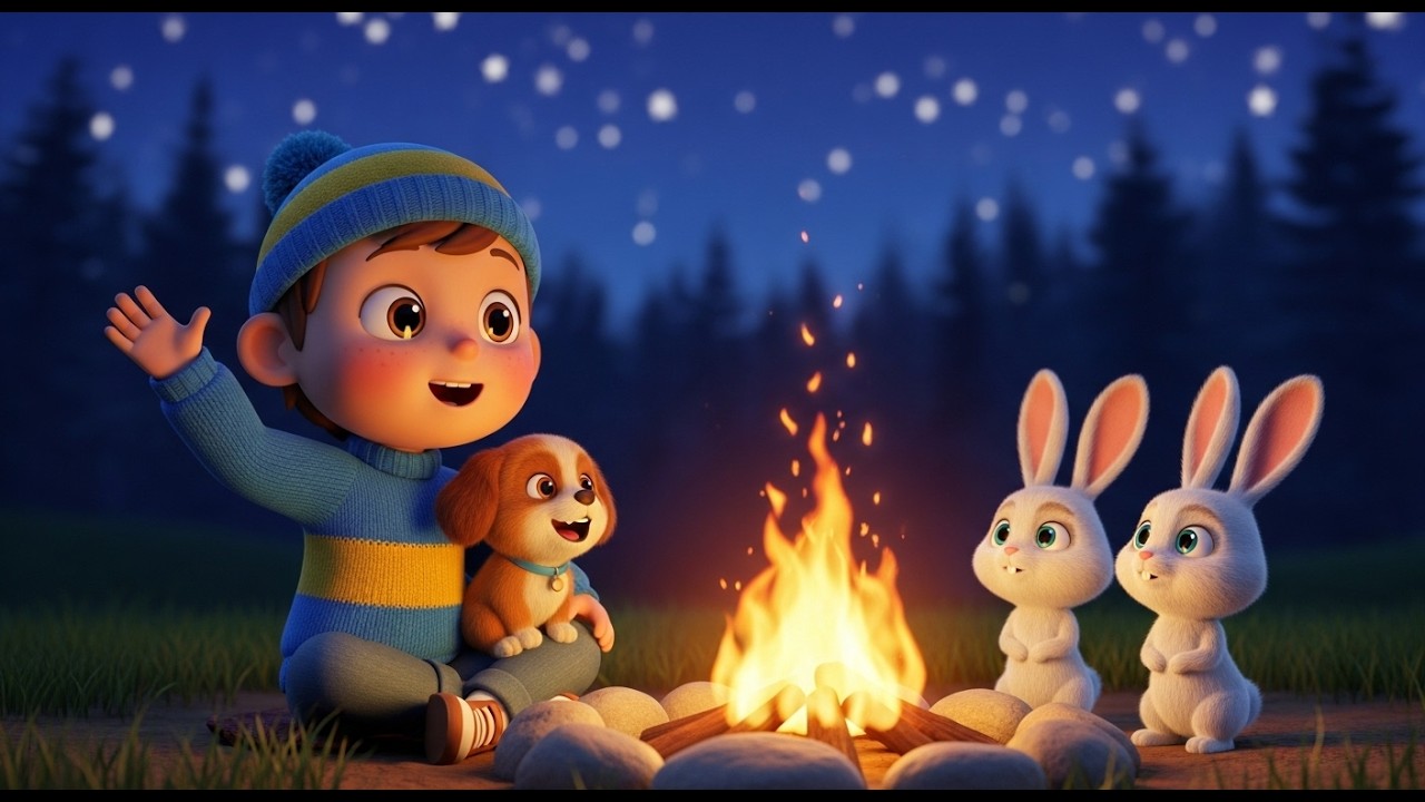 Camping Under Stars Song for Kids | Outdoor Adventure Song, Popular Nursery Rhymes & Baby Songs