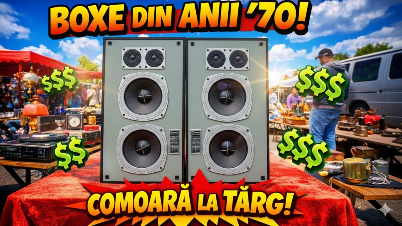Am cumparat Boxe Vintage RARE! 🔊 Grundig Aktiv Box HiFi 40 Merită Banii?
